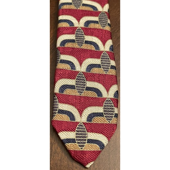 Land’s End Direct Merchants, Hand Sewn, 100% Silk, Men’s Meck Tie, Made In Usa - Picture 6 of 9